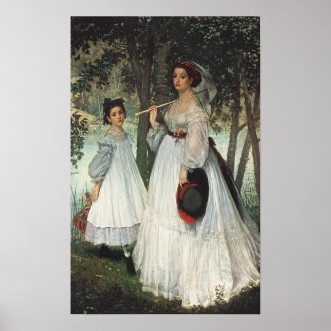 Poster Les Deux Soeurs : Portrait, 1863 (Devant)