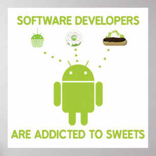 Poster Les Développeurs De Logiciels Sont Addictifs Aux S