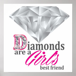 Poster Les diamants sont le meilleur ami d'une fille
