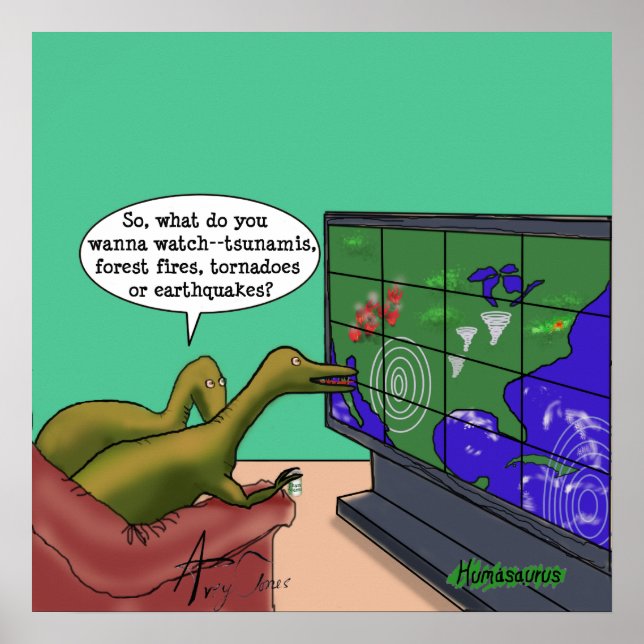 Poster Les dinosaures du changement climatique (Devant)