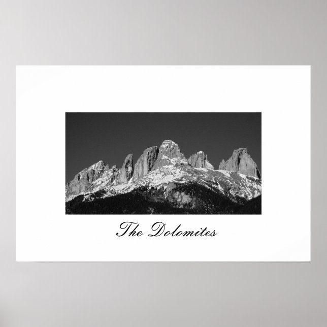 Poster Les Dolomites d'Italie (Devant)