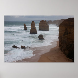 Poster Les douze apôtres, Victoria, Australie