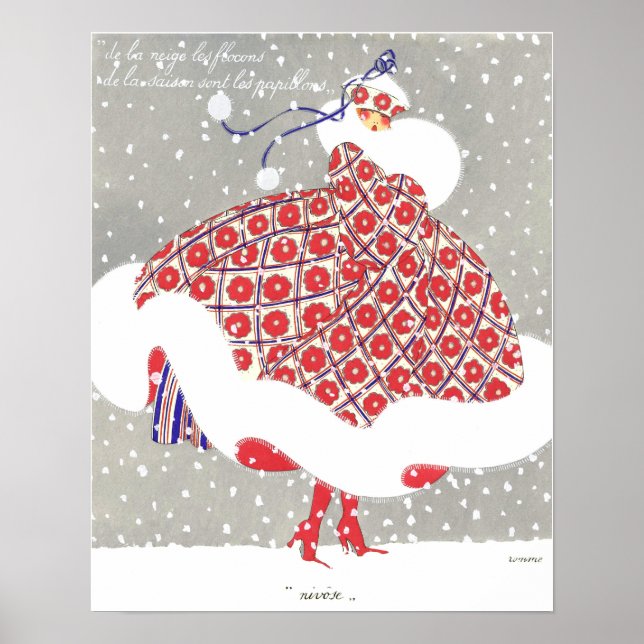 Poster Les douze mois de l'année : Nivose (Devant)