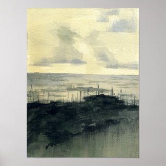 Poster Les dunes après la tempête