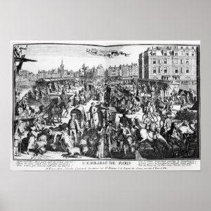 Poster Les embouteillages à Paris