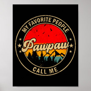 Poster Les enfants appellent Papy Papa Grand-père