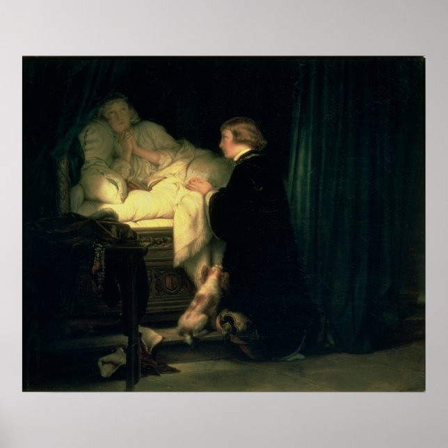 Poster Les enfants du roi Édouard IV d'Angleterre, 1852 (Devant)