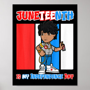 Poster Les enfants Juneteenth est mon jour de l'indépenda