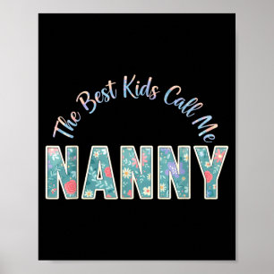Poster Les enfants m'appellent grand-mère drôle bonne fêt