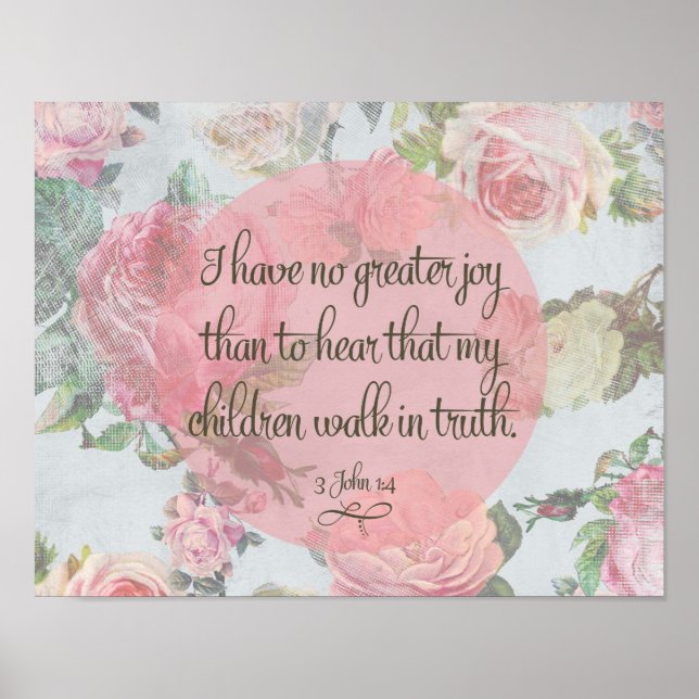 Poster Les enfants marchent dans la vérité (Devant)