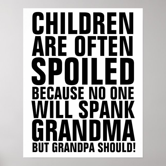 POSTER LES ENFANTS SPOILED PERSONNE NE VONT ÉPAUTER LES S (Devant)