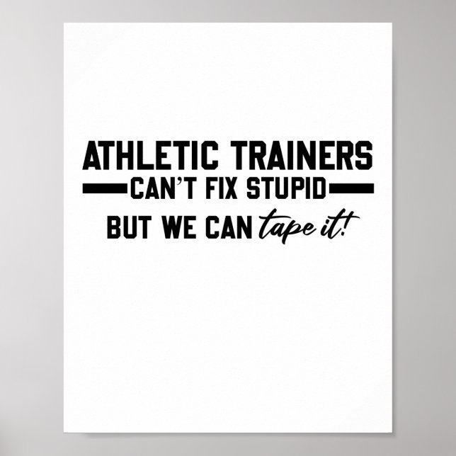 Poster Les entraîneurs sportifs ne peuvent pas réparer de (Devant)