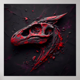 Poster Les Eons dans le charbon de bois Crimson - Le géni