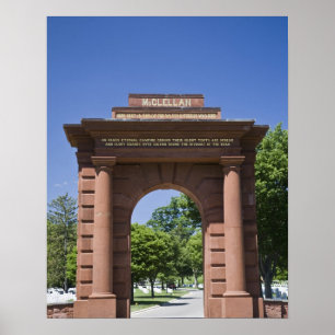 Poster Les Etats-Unis, VA, Arlington. Porte de McClellan