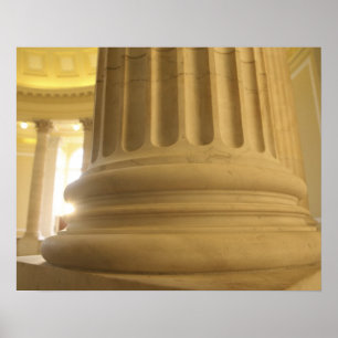 Poster Les Etats-Unis, Washington, C.C. Un pilier dans