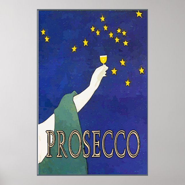 Poster Les Étoiles De Verre Vin De Prosecco (Devant)