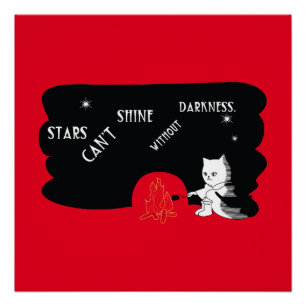 Poster Les étoiles ne brillent pas sans ténèbres.