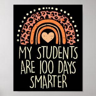 Poster Les Étudiants Sont 100 Jours Plus Intelligents 100
