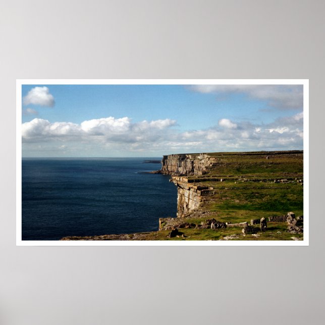 Poster Les falaises de Dun Aengus (Devant)