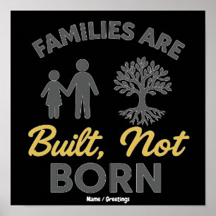 Poster Les familles sont construites, pas nées Sensibilis