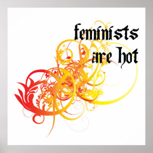 Poster Les féministes sont chauds