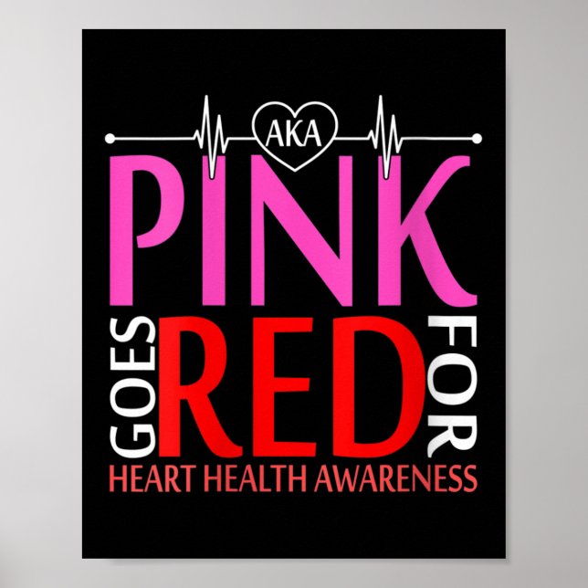 Poster Les Femmes Aka Pink Se Rouge Pour Les Prix De Sant (Devant)