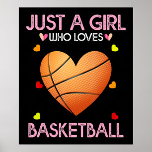 Poster Les Femmes Amateurs De Basket-Ball Don Juste Une F