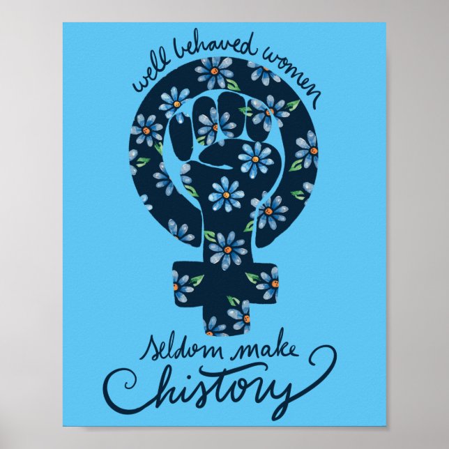 Poster Les femmes bien conduites font rarement l'histoire (Devant)