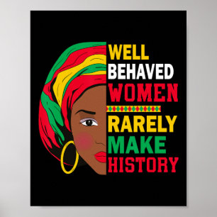 Poster Les femmes bien élevées font rarement l'histoire F