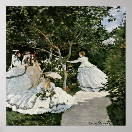 Poster Les femmes dans le jardin par Claude Monet