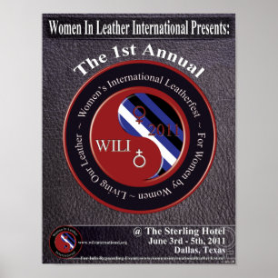 Poster Les Femmes En Cuir Fest Internationale Du Cuir