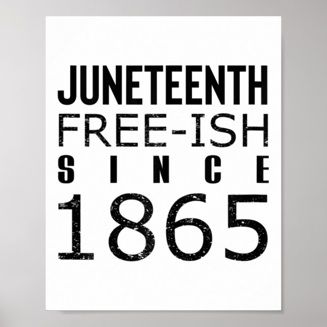 Poster Les femmes gèlent Juneteeth depuis 1865 Histoire d (Devant)