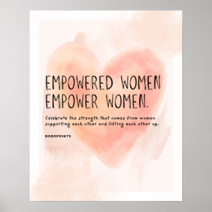 Poster Les femmes habilitées à donner du pouvoir aux femm