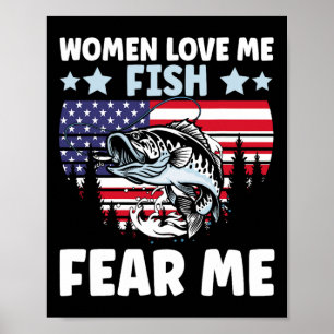 Poster Les Femmes M'Aiment Poisson Me Craignent Les Homme