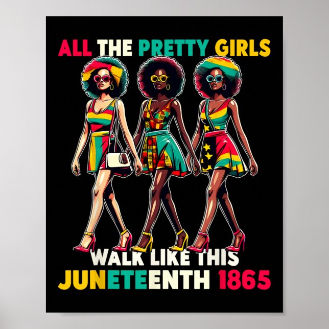 Poster Les femmes noires 1865 fêtent le Cele de la libert (Devant)