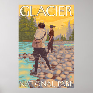 Poster Les femmes pilotent la pêche - le parc national de