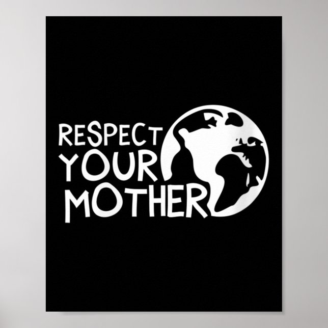 Poster Les Femmes Respectent Votre Mère, La Terre, La Nat (Devant)