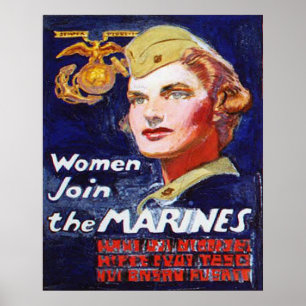Poster Les femmes se joignent aux MARINES