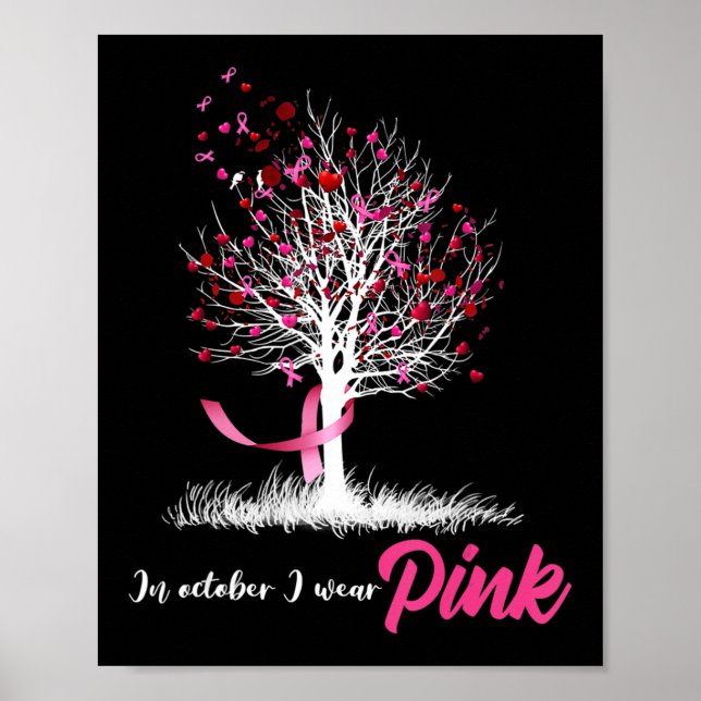 Poster Les Femmes Sensibilisent Au Cancer Du Sein, En Oct (Devant)