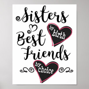 Poster Les femmes soeurs mignonnes par naissance Meilleur
