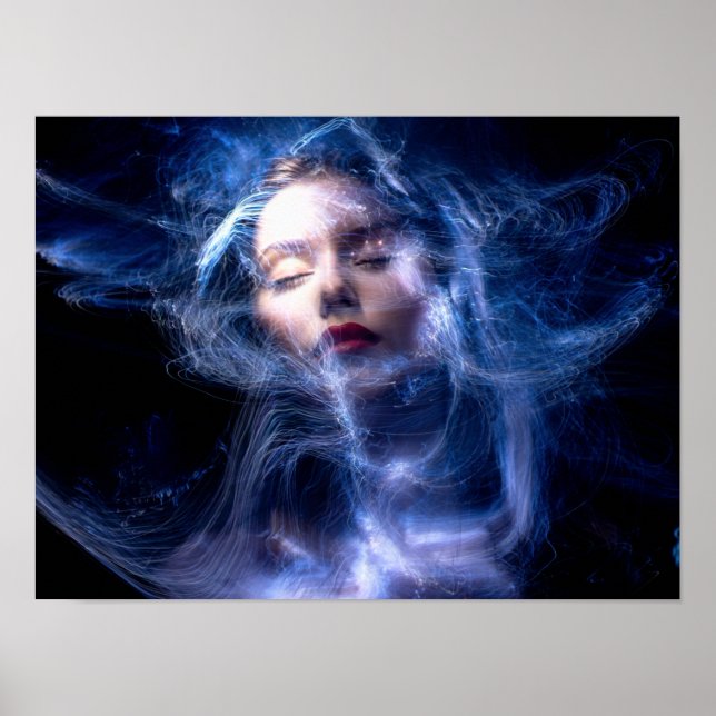 Poster Les Femmes Sont Confrontées À La Peinture Légère (Devant)