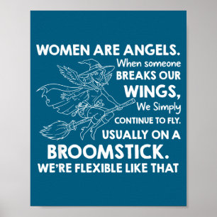 Poster Les femmes sont des anges quand quelqu'un casse no
