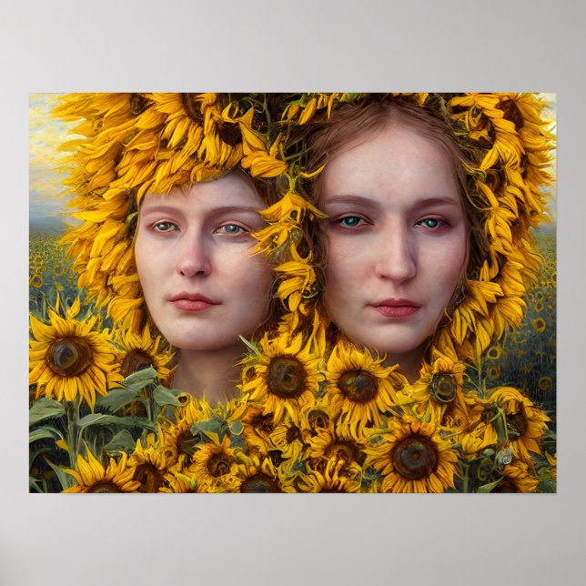 Poster Les femmes tournesol (Devant)