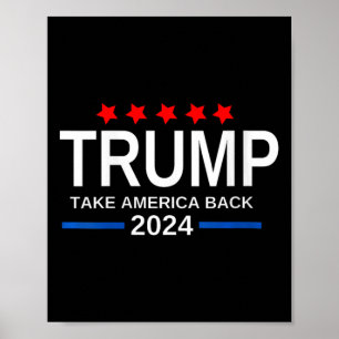 Poster Les femmes Trump 2024 font revenir l'Amérique aux