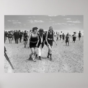 Poster Les femmes violent la loi sur la décence des maill