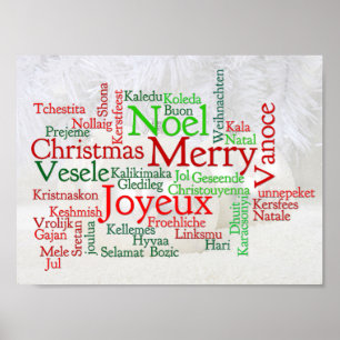 Poster Les Fêtes De Noël Dans Le Monde Entier