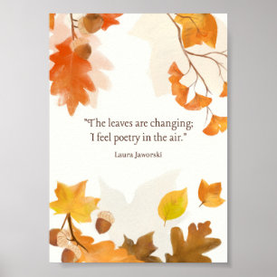 Poster Les Feuilles changent par Laura Jaworski