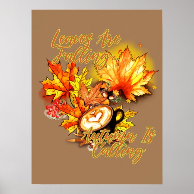 Poster Les feuilles Tournent... L'automne appelle (Devant)