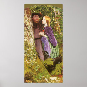 Poster Les Fiançailles by Arthur Hughes, Vintage Art