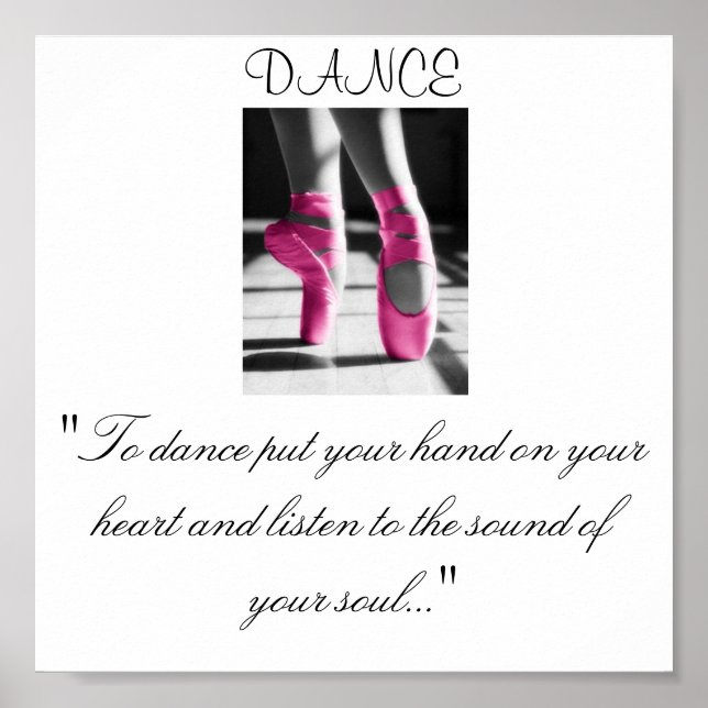 Poster Les filles dansent, "Pour danser mettez votre main (Devant)